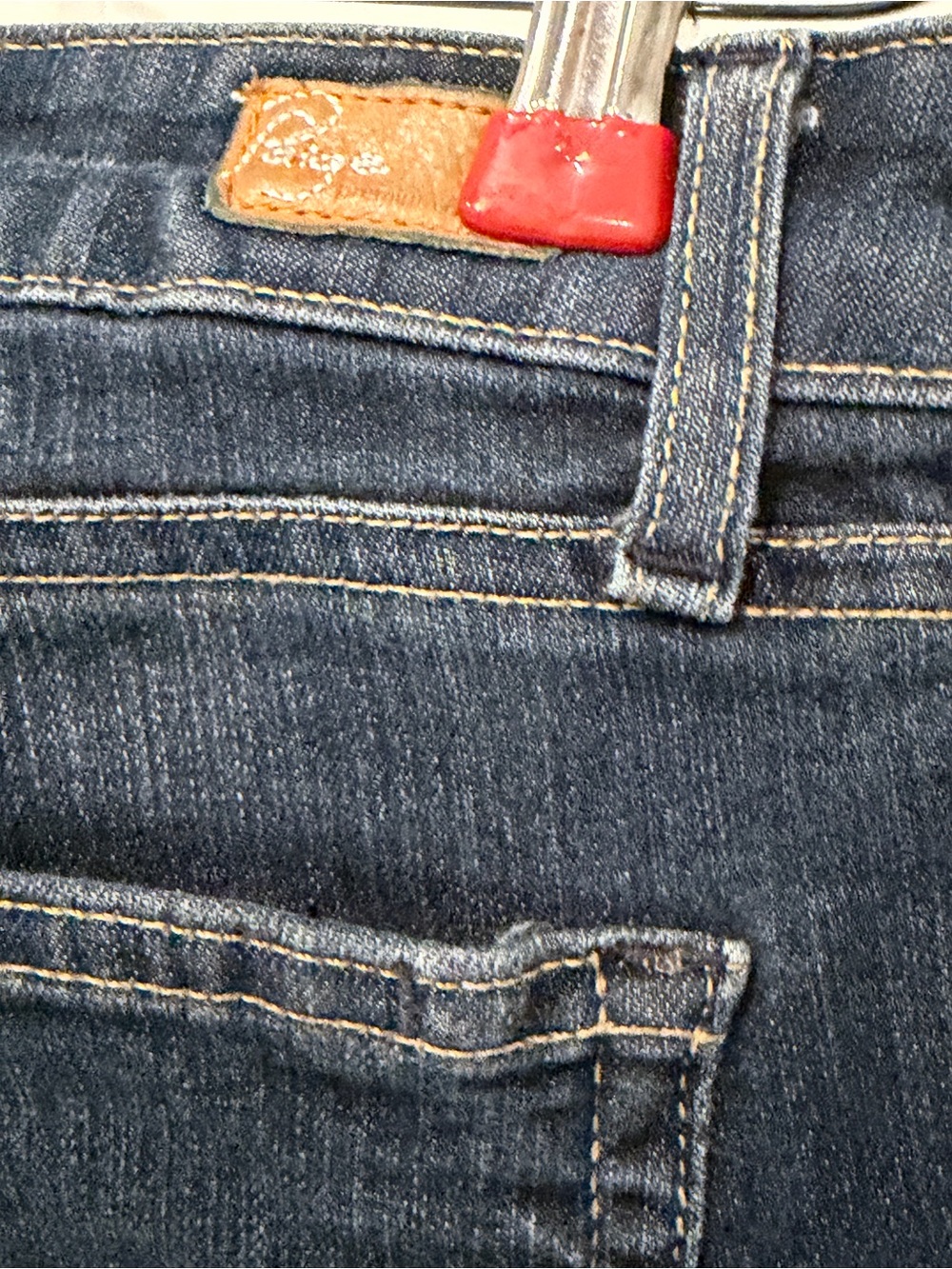 PAIGE Skyline Dark Indigo Flare Jeans 27 - Picture 5 of 9